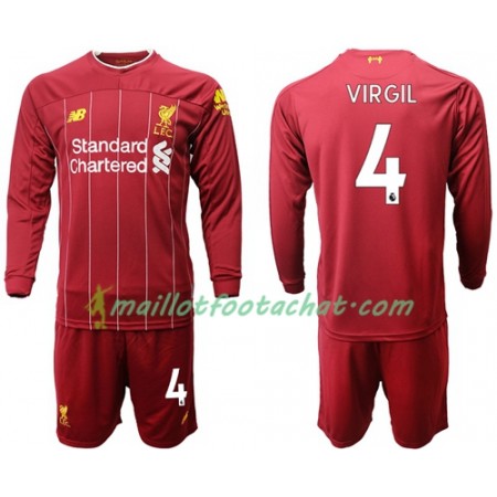 Maillot Liverpool Virgil van Dijk 4 Enfant Domicile 2019/2020 ML Maillot Liverpool Virgil van Dijk 4 Enfant Domicile 2019/2020 ML